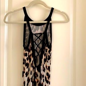 Bebe leopard print dress